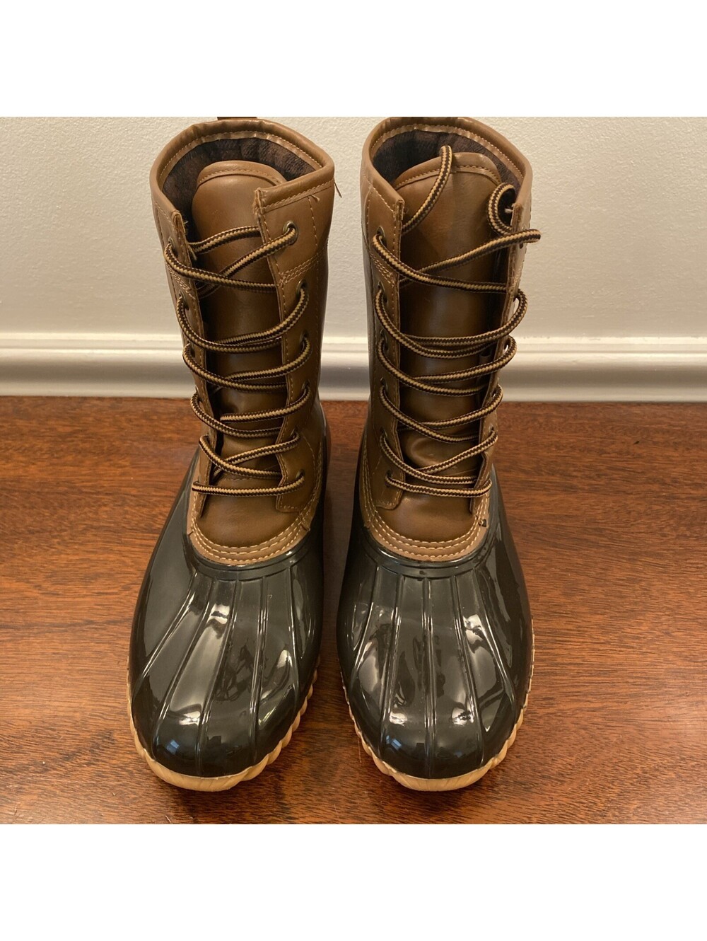 The Original Duck Boot Sz 9.5M Women's Sporto Ariel Brown Tan Rain Boots